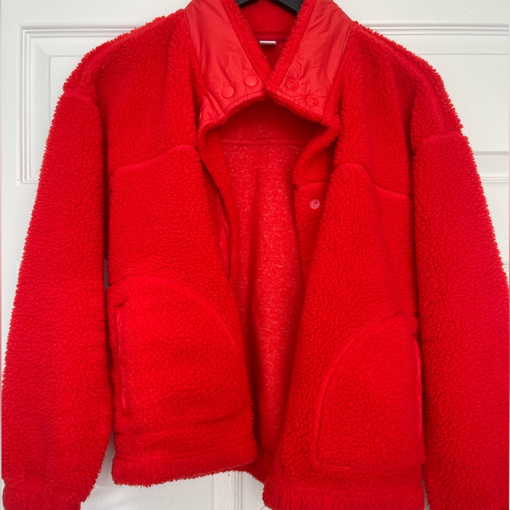 Old Navy Sherpa Red Jacket
